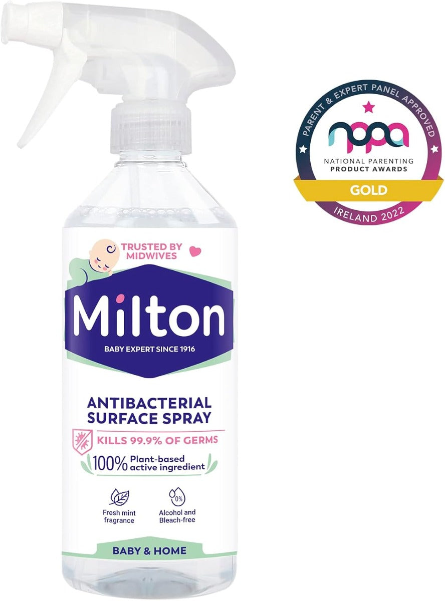 Milton Antibacterial Surface Spray, 500ml (Exp 01/27)