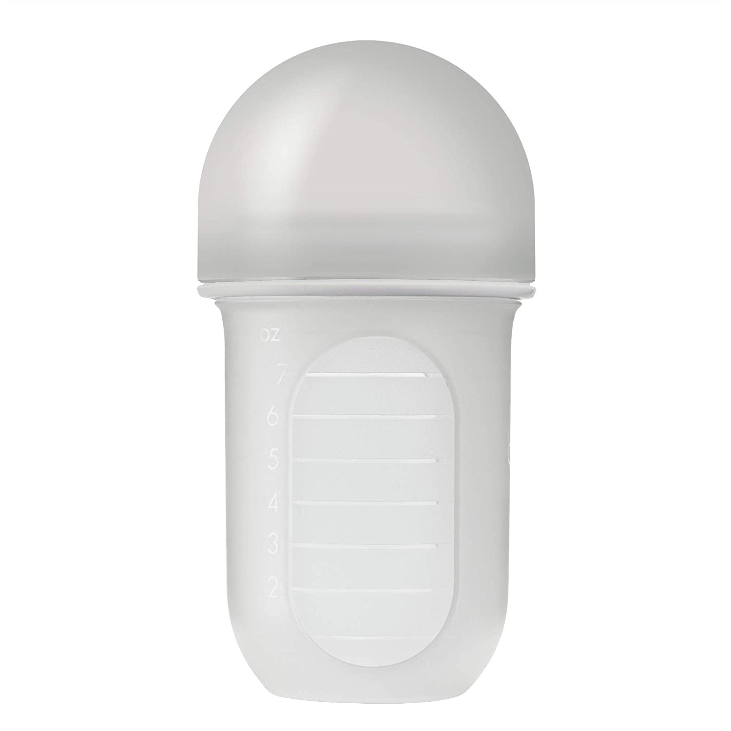 Boon Nursh Silicone Pouch Bottle, 8oz - Gray