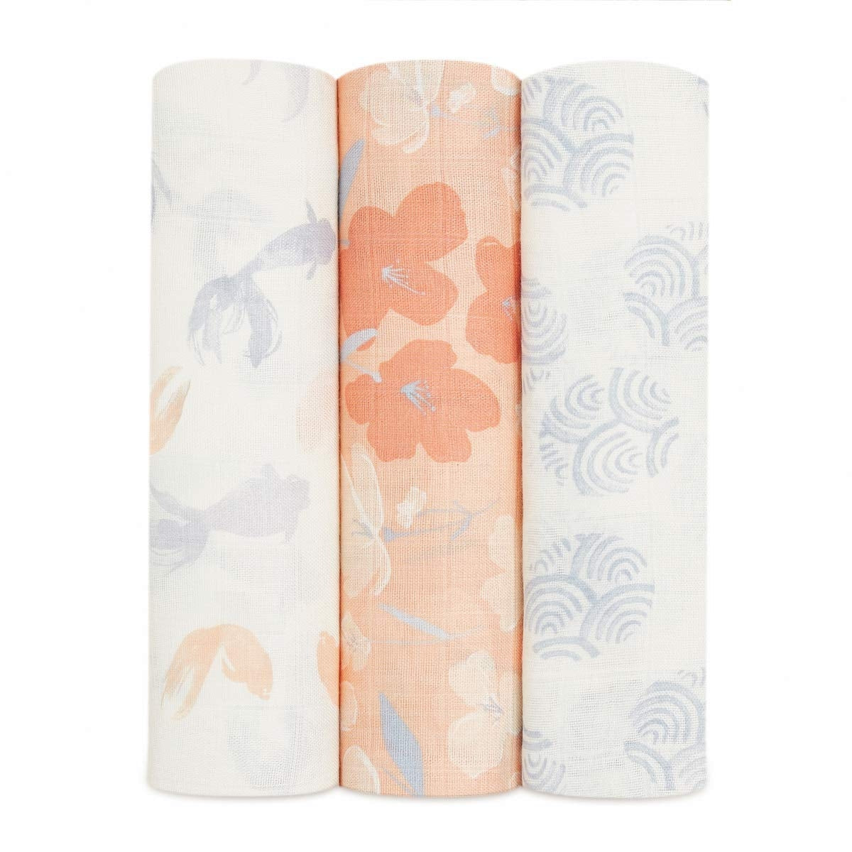 Aden Anais Silky Soft Bamboo Swaddle (47 x 47 in), 3pk (9 Designs) - Pupsik Singapore