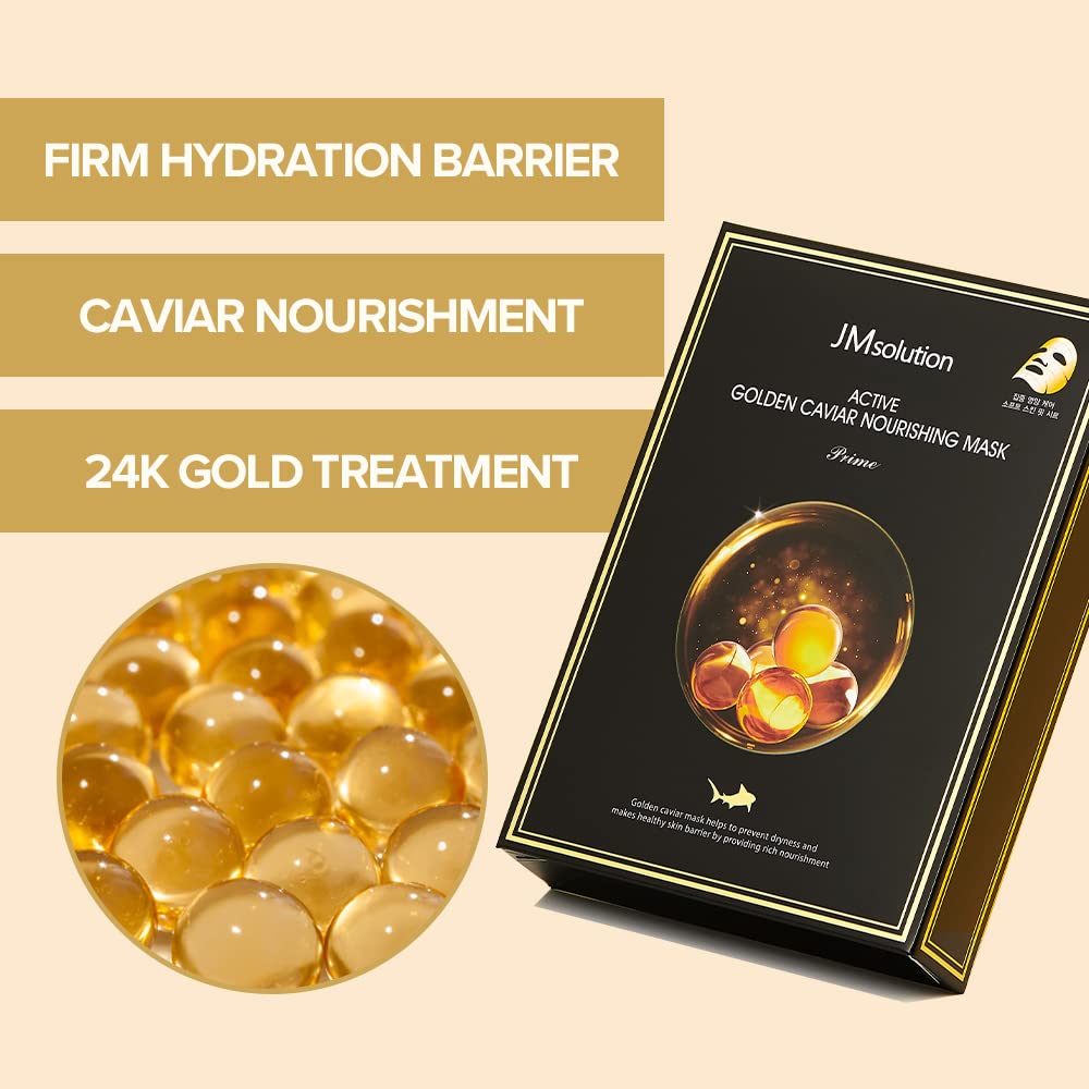 JMsolution Active Golden Caviar Nourishing Mask, 10pcs (Exp 06/27)