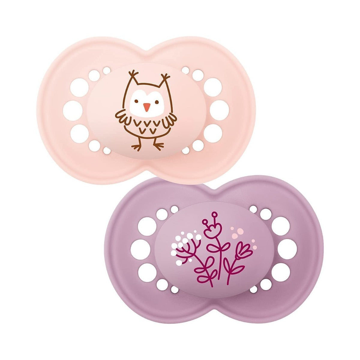 MAM Original Start Pacifier with Case, 2pk (6M+) - 3 Assorted Designs - Pupsik Singapore