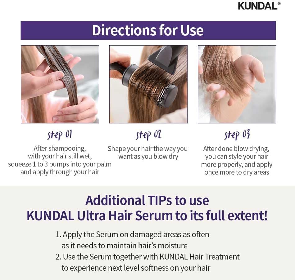 Kundal Macadamia Ultra Hair Serum, 100ml - Pink Grapefruit (Exp 07/27)