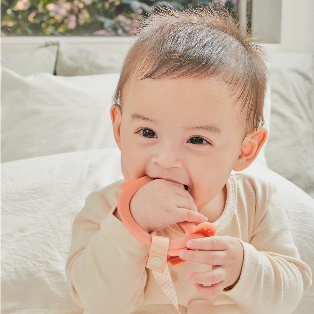 Moyuum Silicone Baby Wristband Teether Gift Set (2 Teethers + 1 Case) - 5 Designs - Pupsik Singapore
