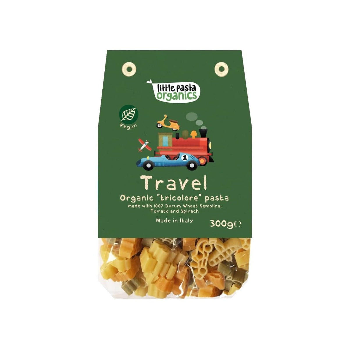 Little Pasta Organics Tri-Color Travel Pasta, 300g (Exp 08/27) - Pupsik Singapore