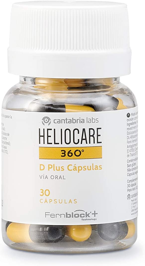Heliocare 360º D Plus Capsules Sunscreen, EU (30 caps) - Exp 07/26