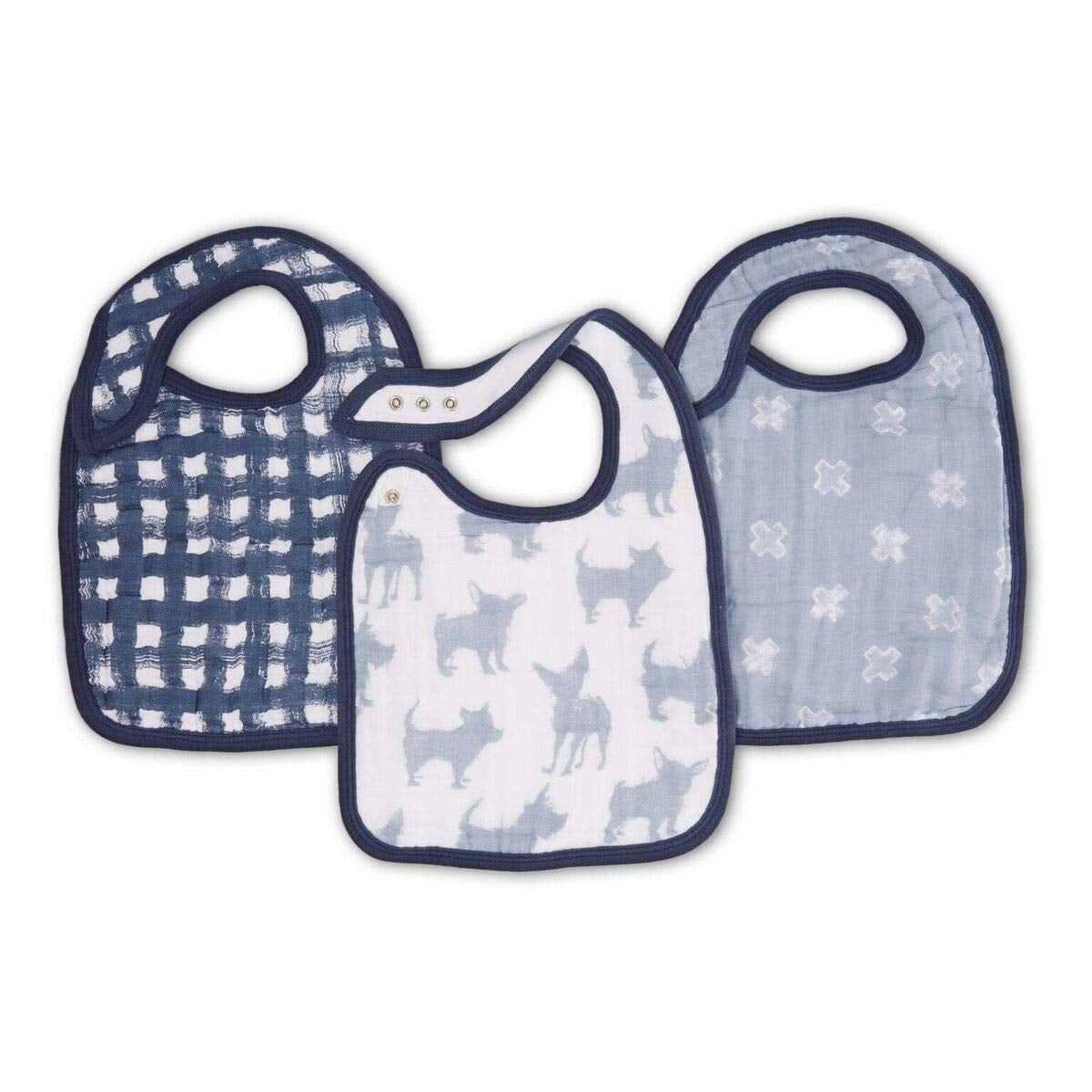 Aden Anais Boutique Snap Bib (3pk) (9 Designs) - Pupsik Singapore