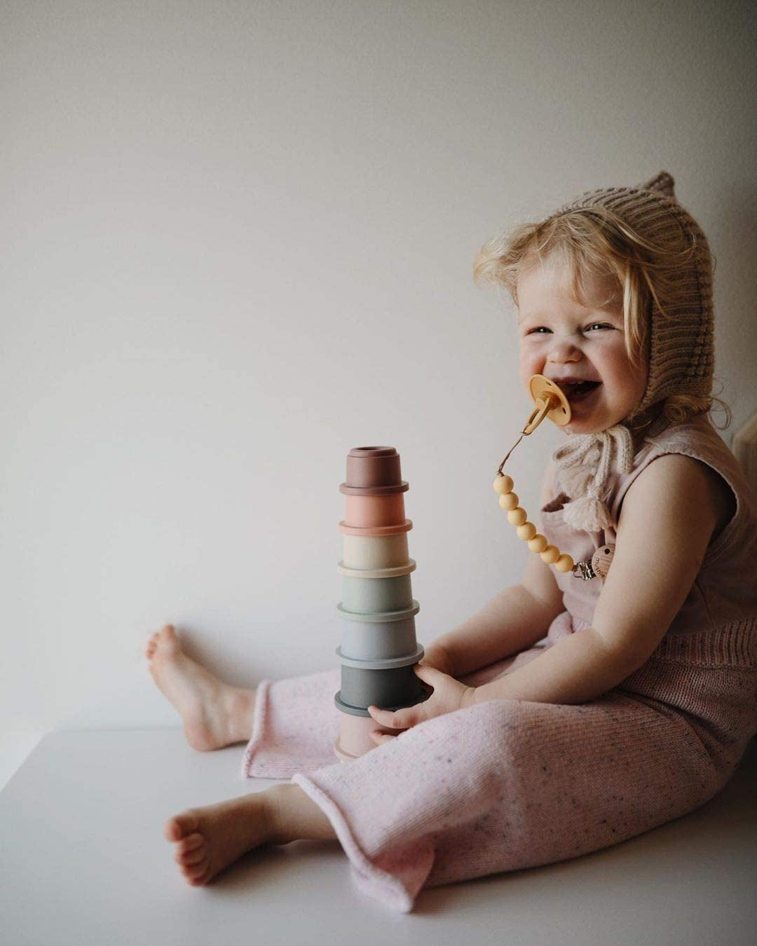 Mushie Stacking Cups Toy (4 Colors)