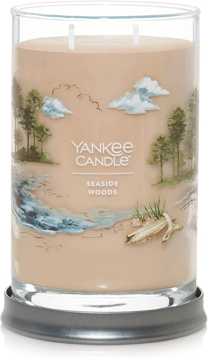 Yankee Candle Signature Large Tumbler Candle, 2-wicks (20oz) - Seaside Woods