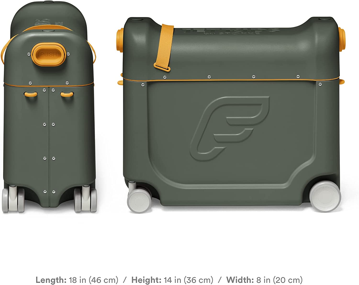 JetKids by Stokke Bed Box Airplane Ride/Carry/Sleep-On Suitcase V3 (4 Colours) - Pupsik Singapore