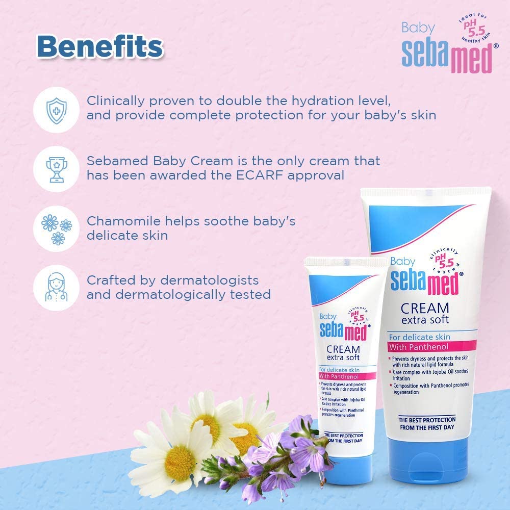 Sebamed Baby Cream Extra Soft, 200ml (Exp 10/27)
