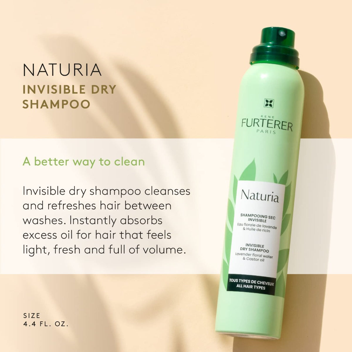 Rene Furterer NATURIA Invisible Dry Shampoo, 200ml