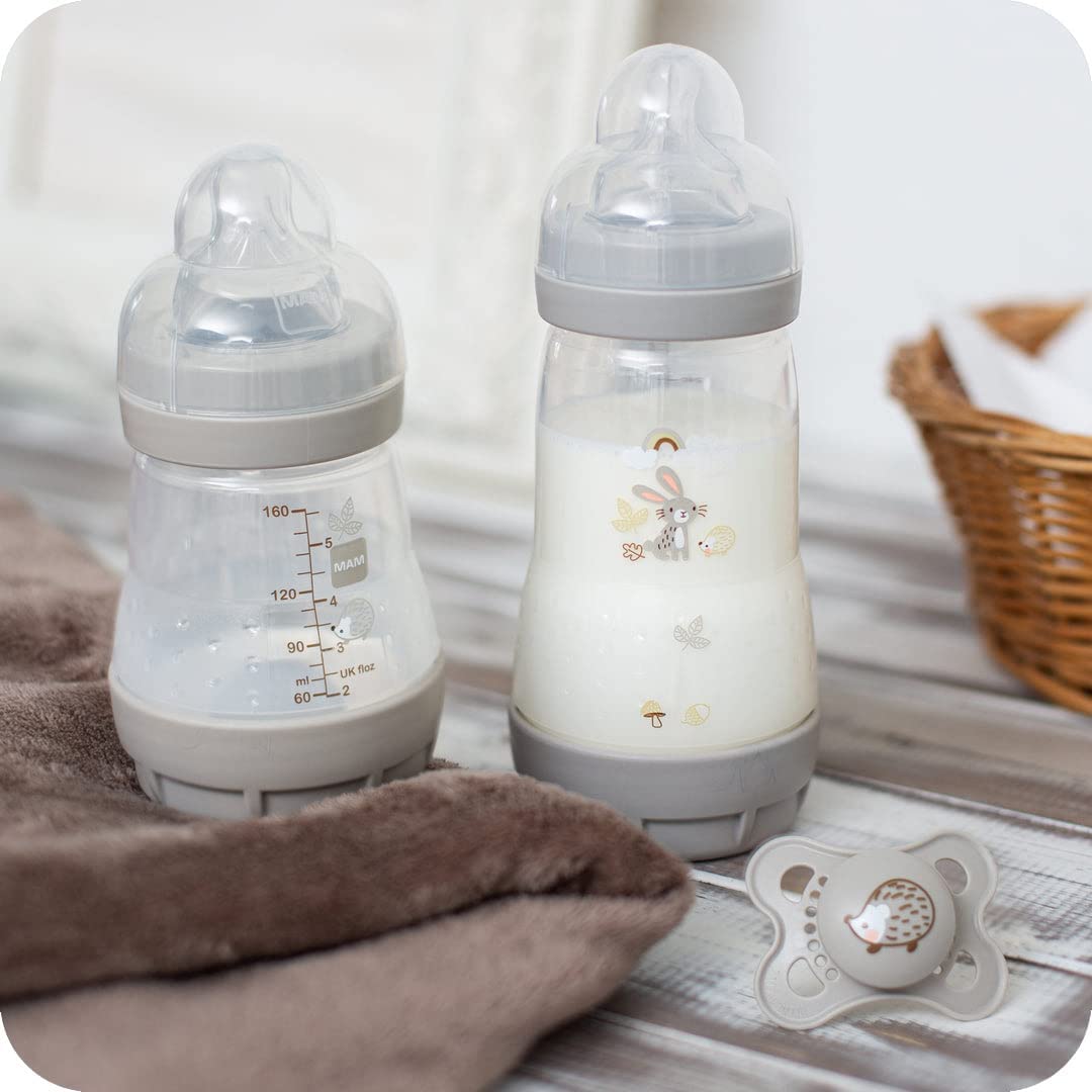 MAM Easy Start Anti-Colic Milk Bottle, 2 x 260ml (3 Assorted Colours)