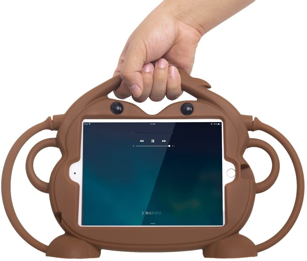 Monkey Silicone Bumper Case for iPad Mini 1/2/3/4/5 – 7.9inch - Brown - Pupsik Singapore
