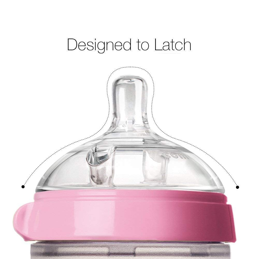 Comotomo Baby Bottle, 150ml  - Pink (2pk)