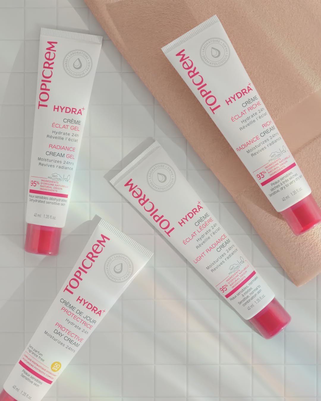 Topicrem Hydra+ Light Moisturizing Radiance Cream, 40ml (Exp 07/28) - Pupsik Singapore