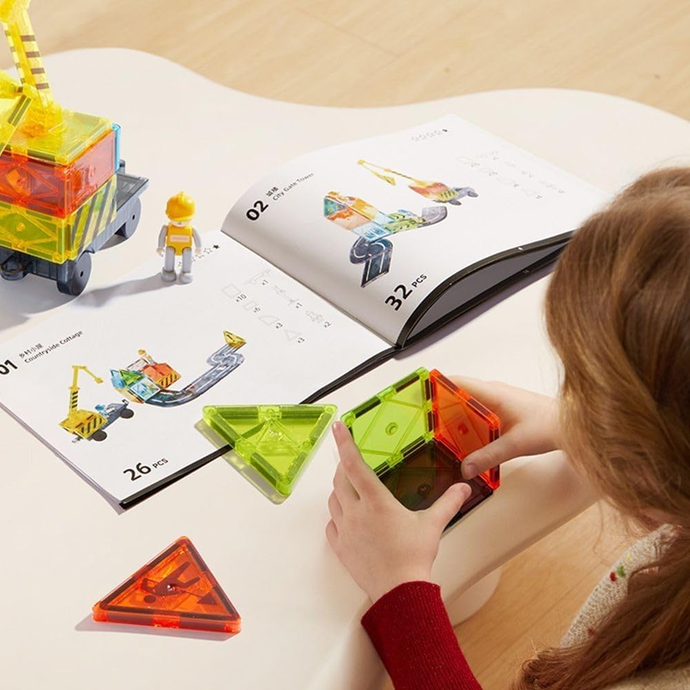 Mideer Colorful Magnetic Tiles - Little Architect 36pcs