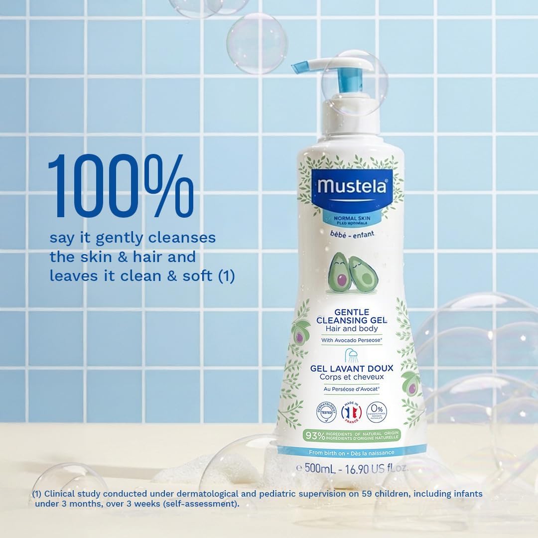 Mustela Gentle Cleansing Gel for Hair & Body (2 Sizdes) Dermo Cleansing Gel