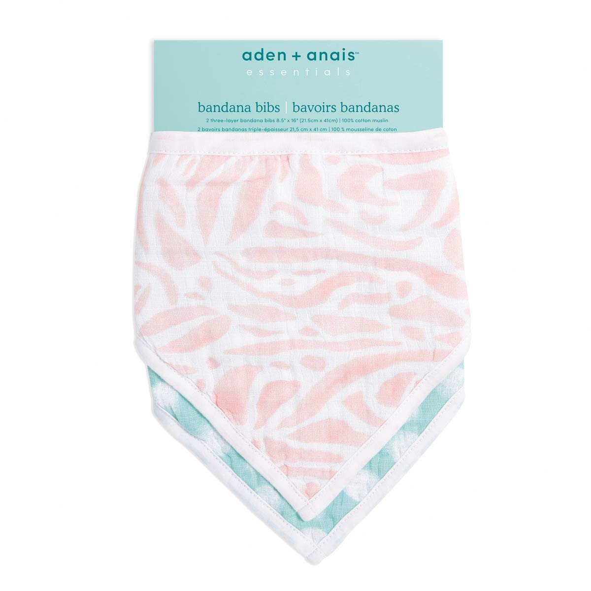 Aden Anais Essentials Cotton Muslin Bandana Bibs, 2pk (5 Designs) - Pupsik Singapore