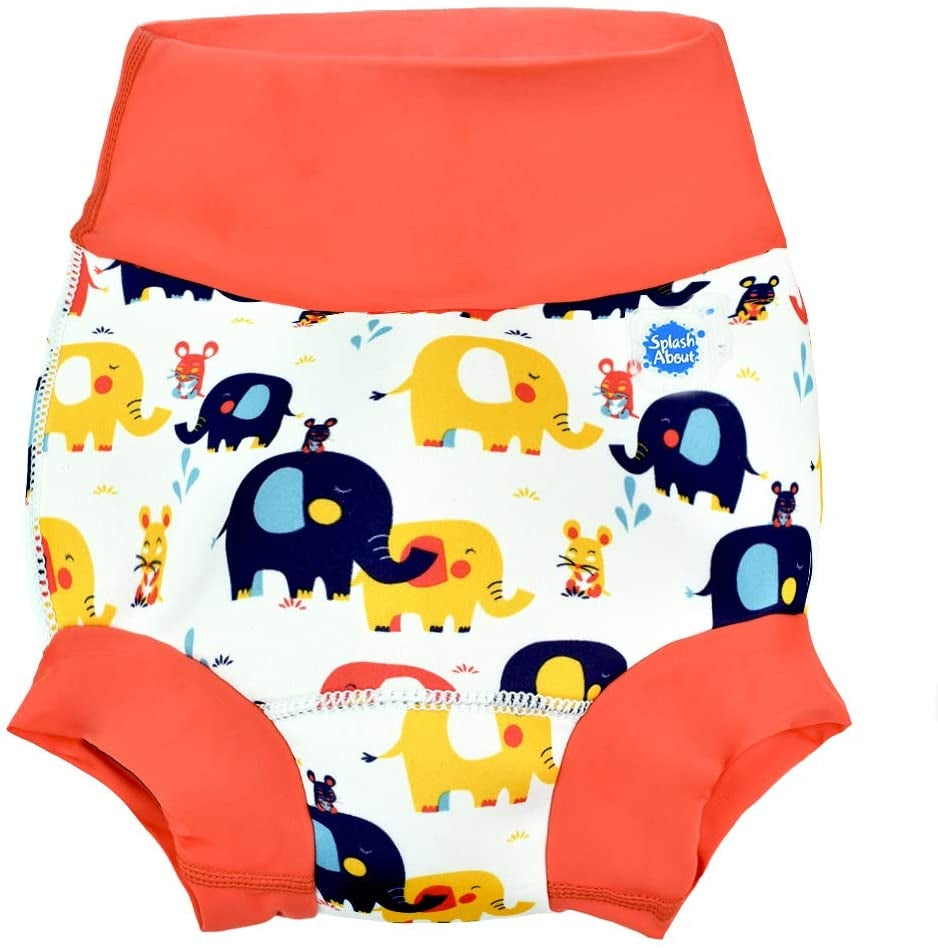 Splash About Happy Nappy Reusable Swim Diaper - Little Elephants (2 Sizes)
