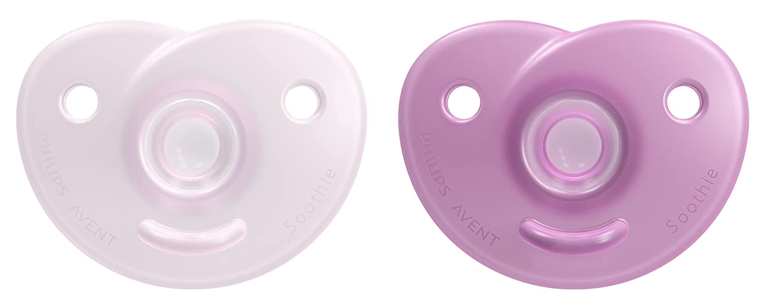 Philips Avent Soothie Heart Pacifier, 2pk - Pink (2 Sizes)