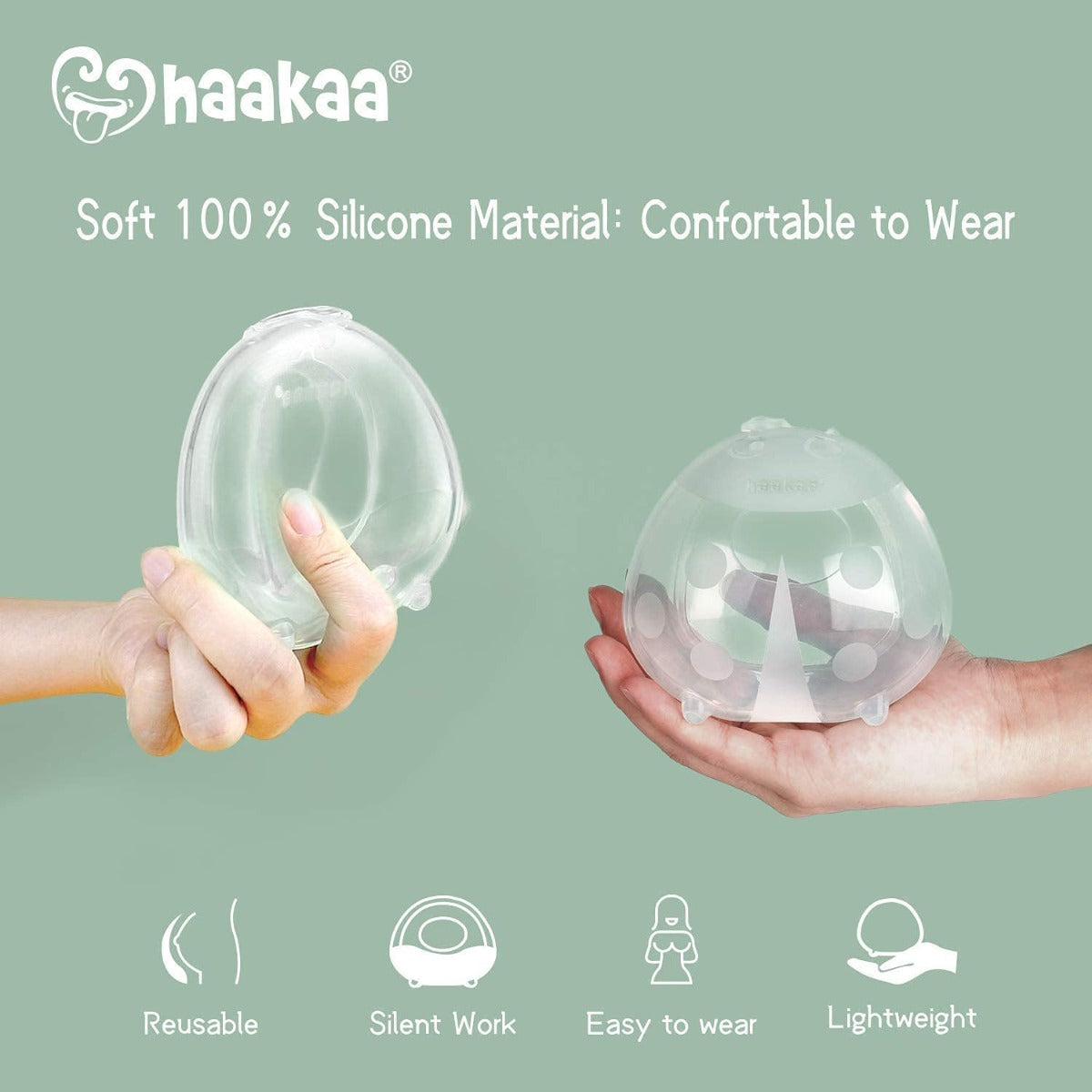[2-pack] Haakaa Ladybug Silicone Milk Collector with Storage Bag (40ml)