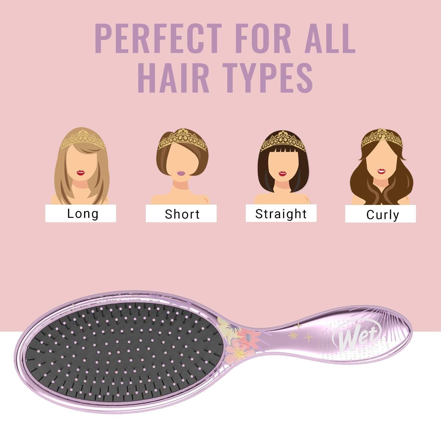 Wet Brush Detangler Brush Disney Princess - Tiana - Pupsik Singapore