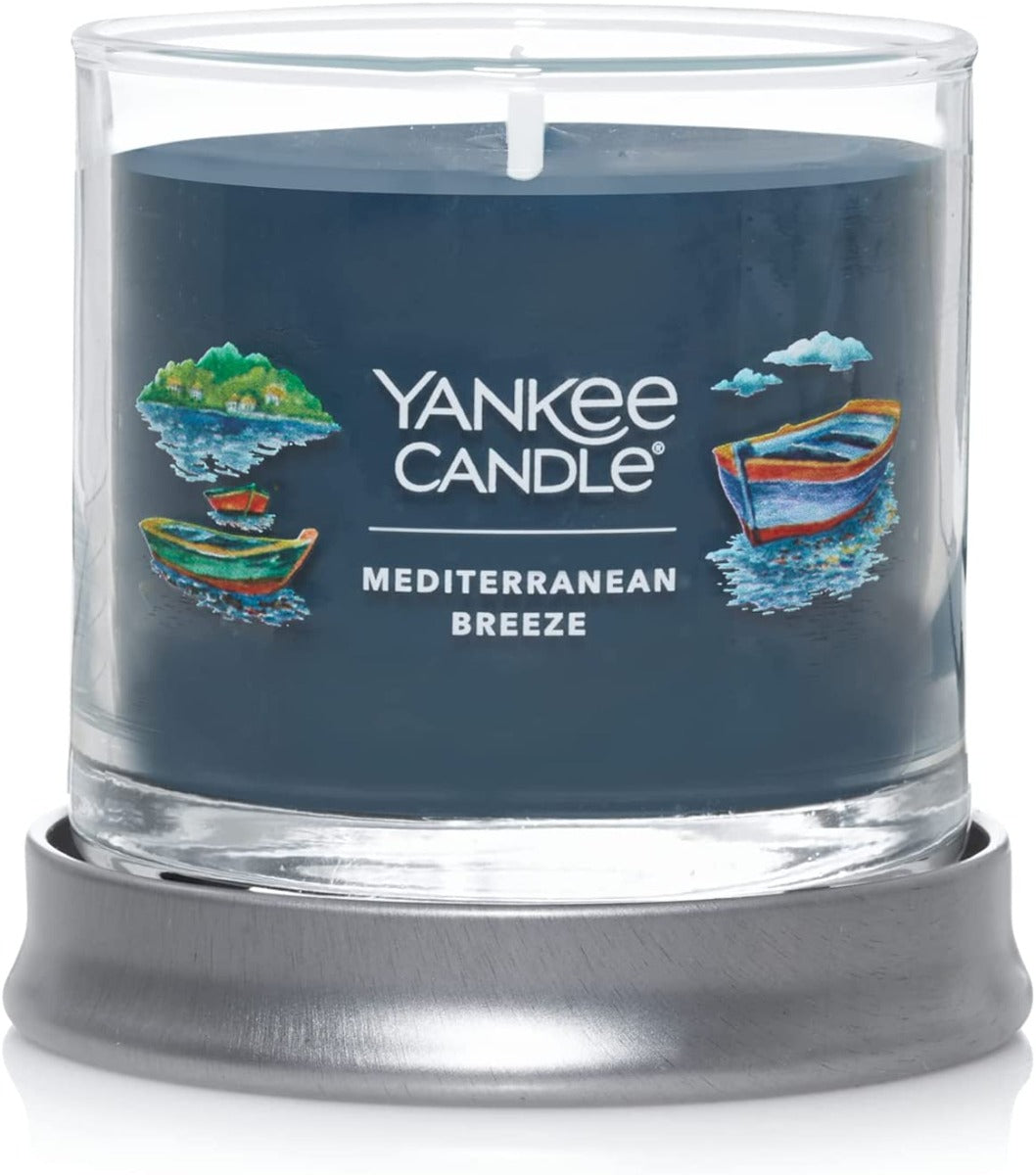 Yankee Candle Signature Small Tumbler Candle, 1- Wick (4.3oz) - Mediterranean Breeze