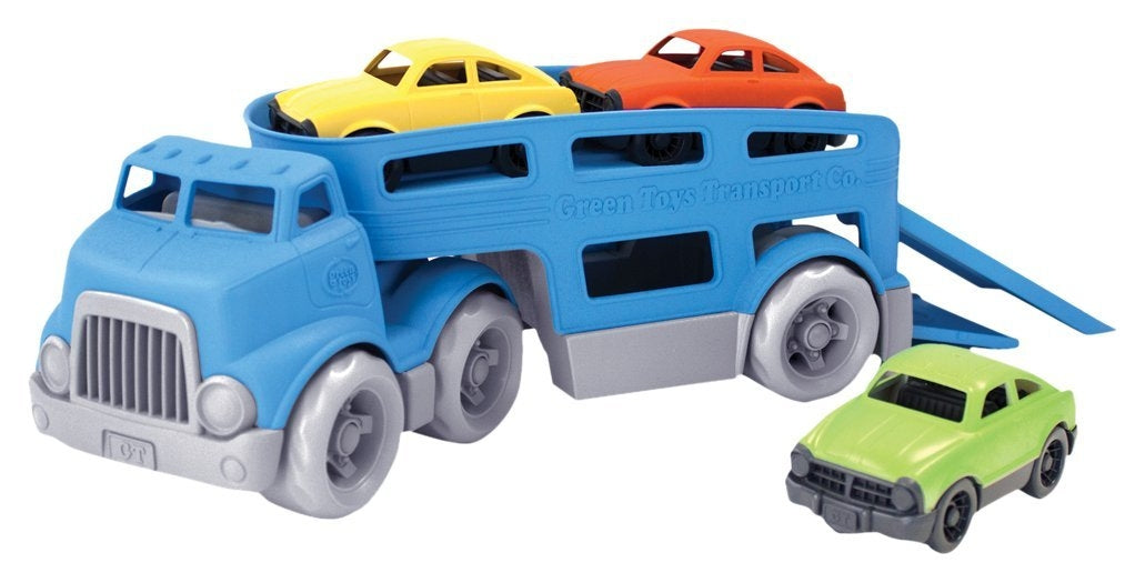 Green Toys Car Carrier Vehicle Set Toy - Blue