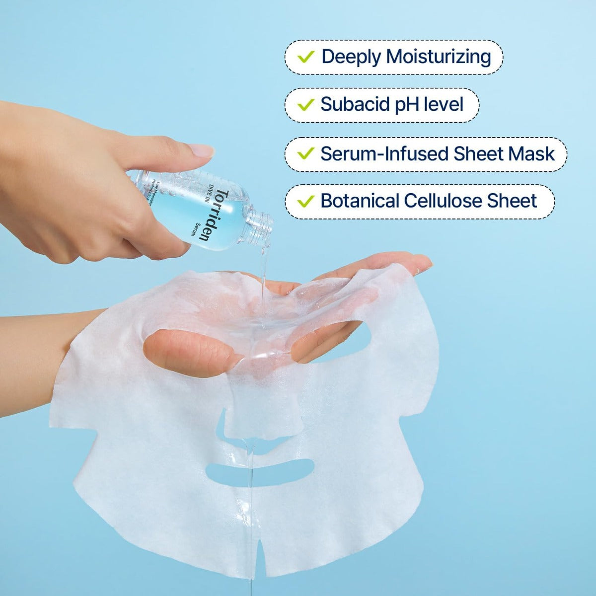 Torriden Dive In Low Molecular Hyaluronic Acid Mask, Pack of 10