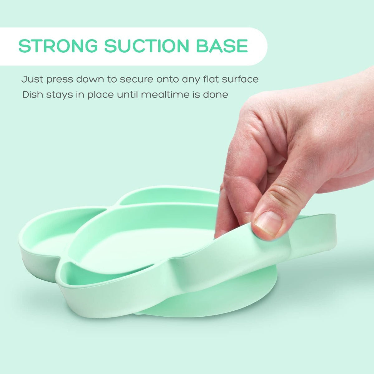 Grabease Silicone Suction Cloud Plate (5 Colors) - Pupsik Singapore
