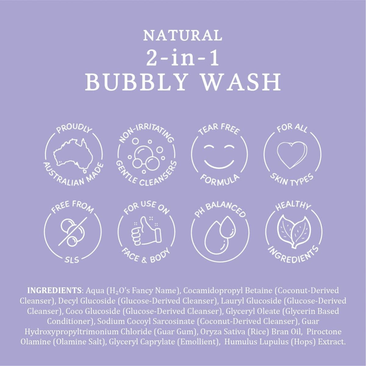 MooGoo Baby 2-in-1 Bubbly Wash, 1L (Exp 04/26)