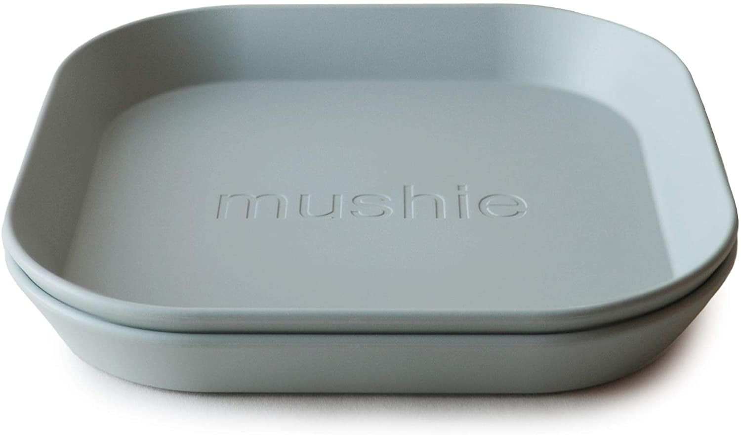 Mushie Square Dinner Plates (2pk) (4 Colours)