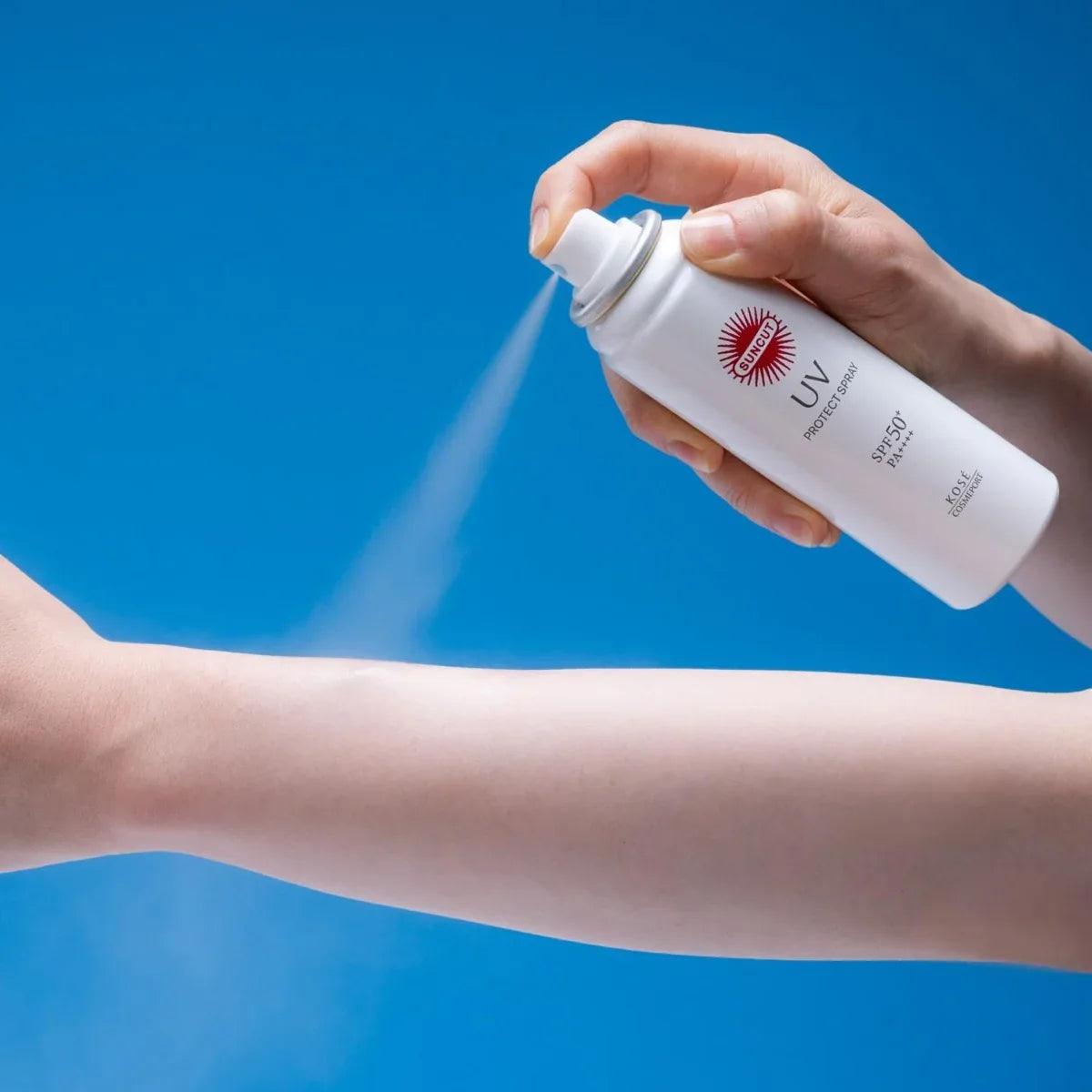Kose Suncut UV Protect Spray Sunscreen SPF50+ PA++++, 90g (Exp 10
