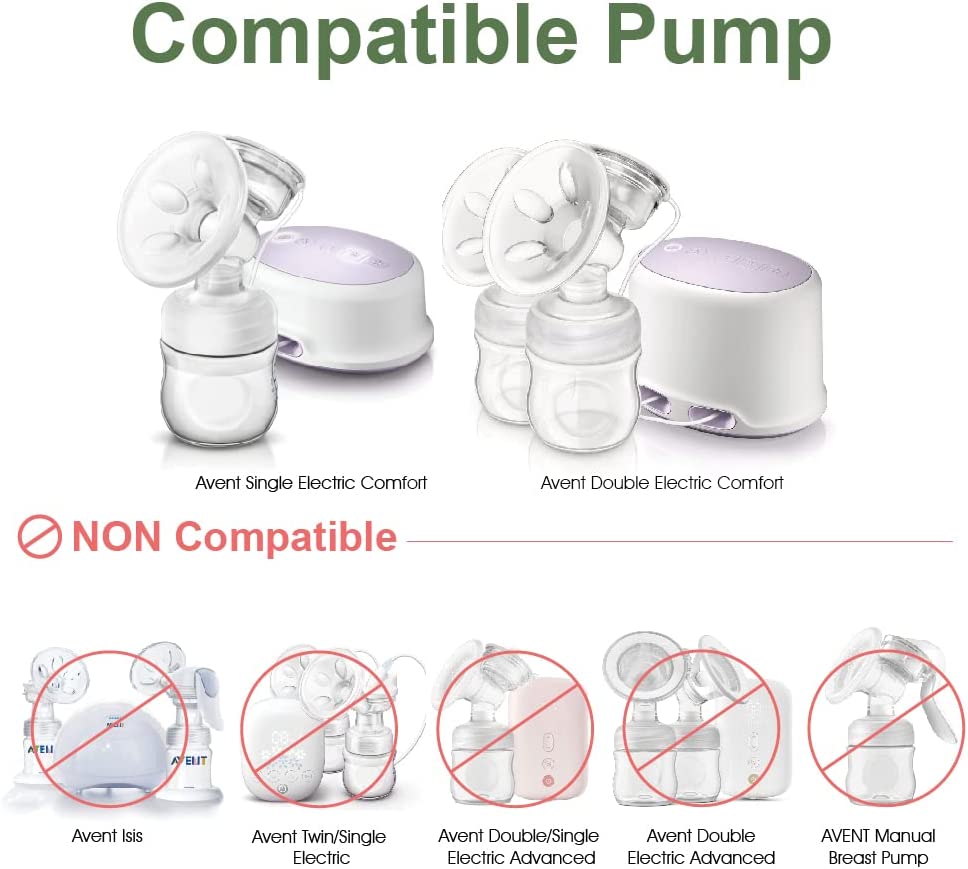 Maymom Replacement Duckbill,  Suction Membrane & Top case for Philips Avent Comfort Breast Pump