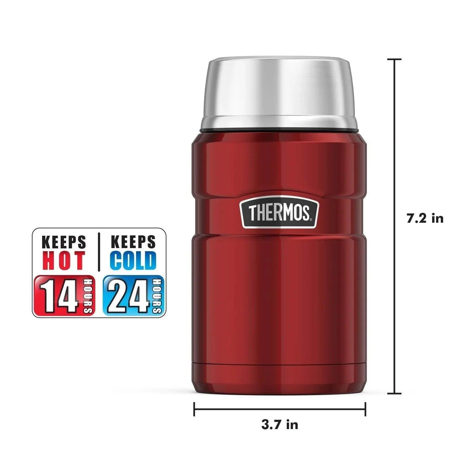 Thermos Vacuum Insulated Stainless Steel King Food Jar, 24oz (2