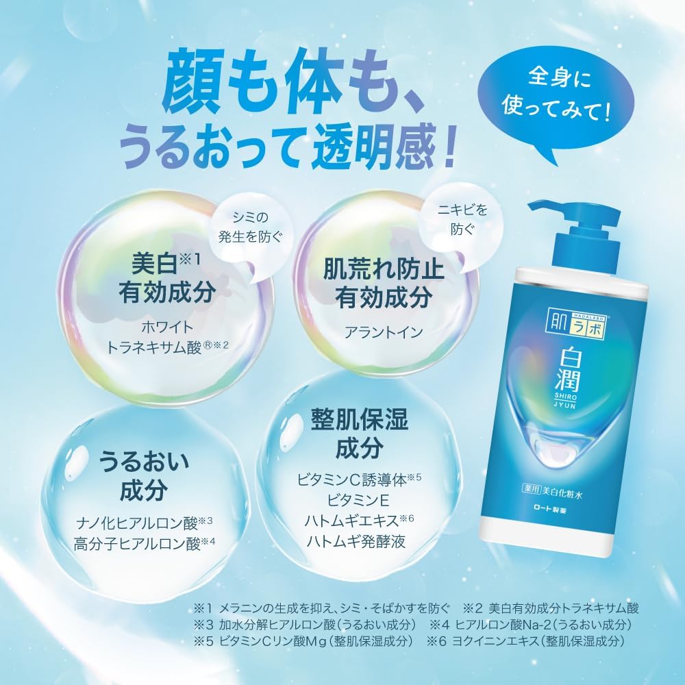 Hada Labo Shirojyun Whitening Lotion - Rich Moist, 170ml - Exp 05/27
