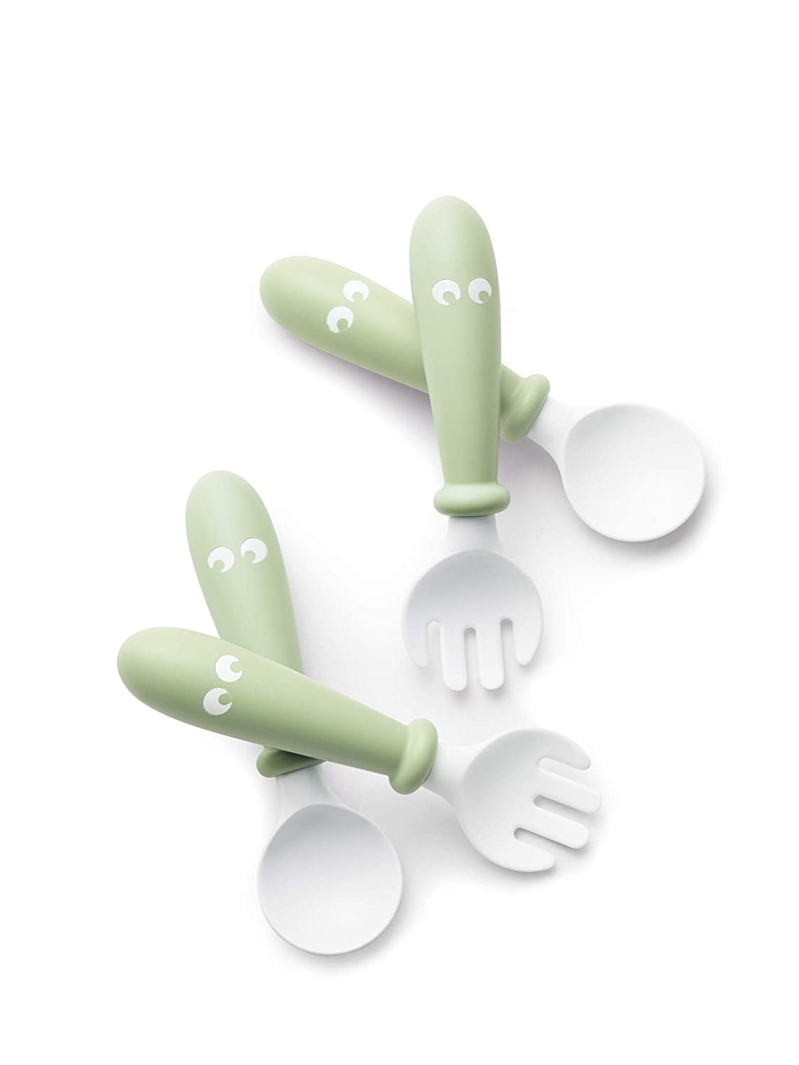 Baby Bjorn Baby Plate, Spoon & Fork (2 Set) (5 Colours) - Made in Sweden - Pupsik Singapore