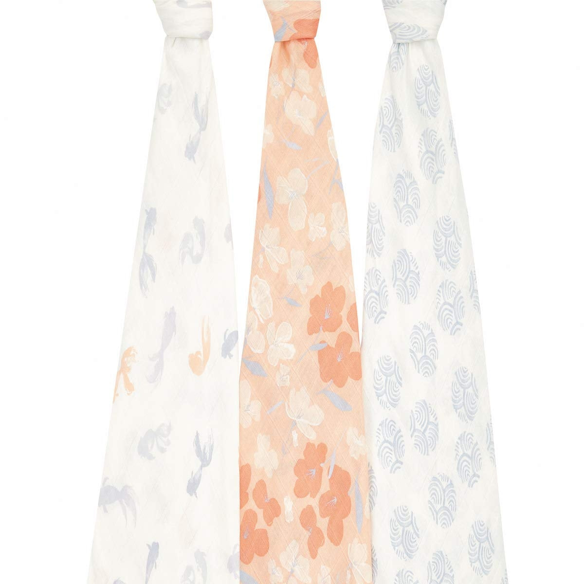 Aden Anais Silky Soft Bamboo Swaddle (47 x 47 in), 3pk (9 Designs) - Pupsik Singapore