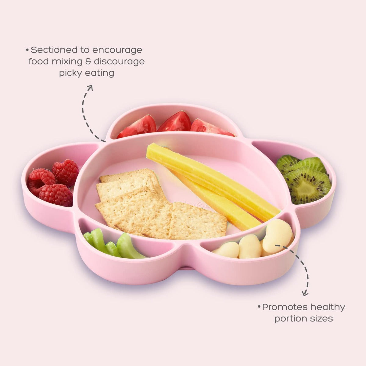 Grabease Silicone Suction Cloud Plate (5 Colors) - Pupsik Singapore