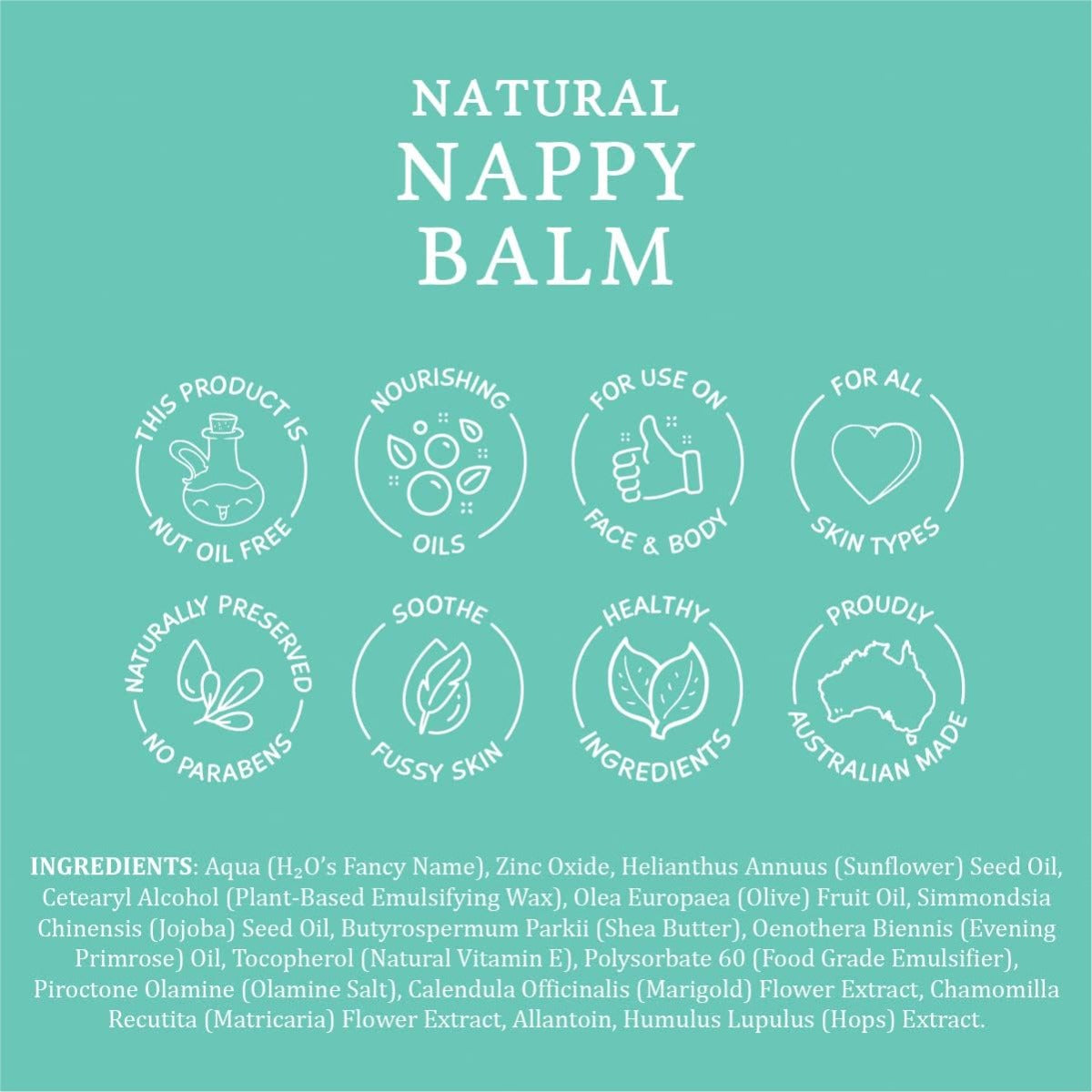 MooGoo Baby Natural Nappy Balm, 120g (Exp 04/26)
