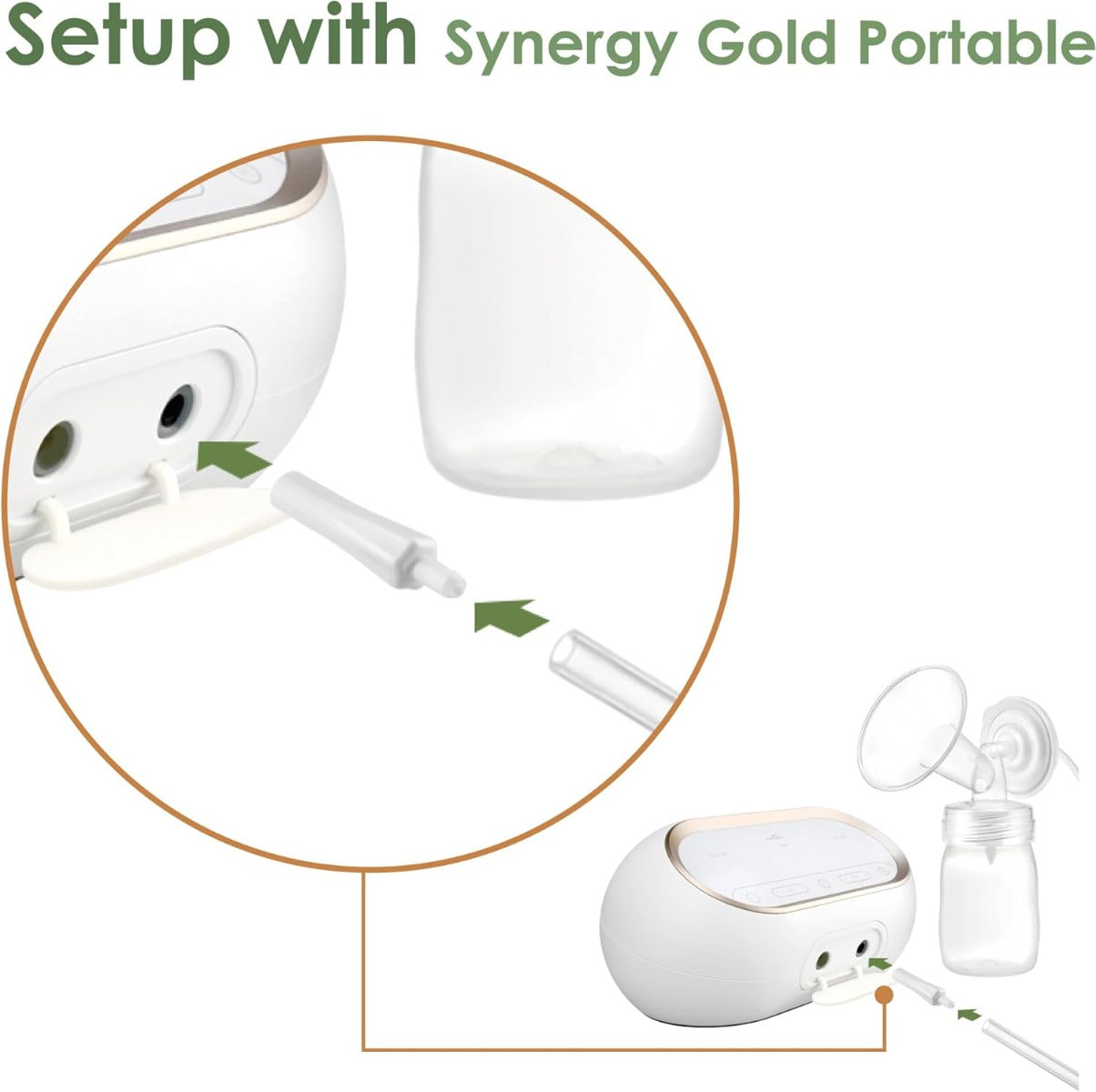 Maymom Tubing Adapters for Spectra Synergy Gold Dual and S1 Pro to Adapt to Spectra S1 and S2 Pump Kit