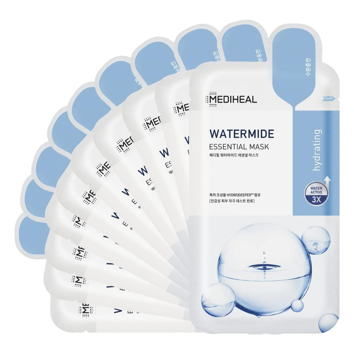 Mediheal Watermide Essential Mask, Pack of 10 (Exp 10/27)