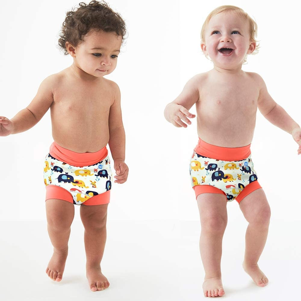 Splash About Happy Nappy Reusable Swim Diaper - Little Elephants (2 Sizes)