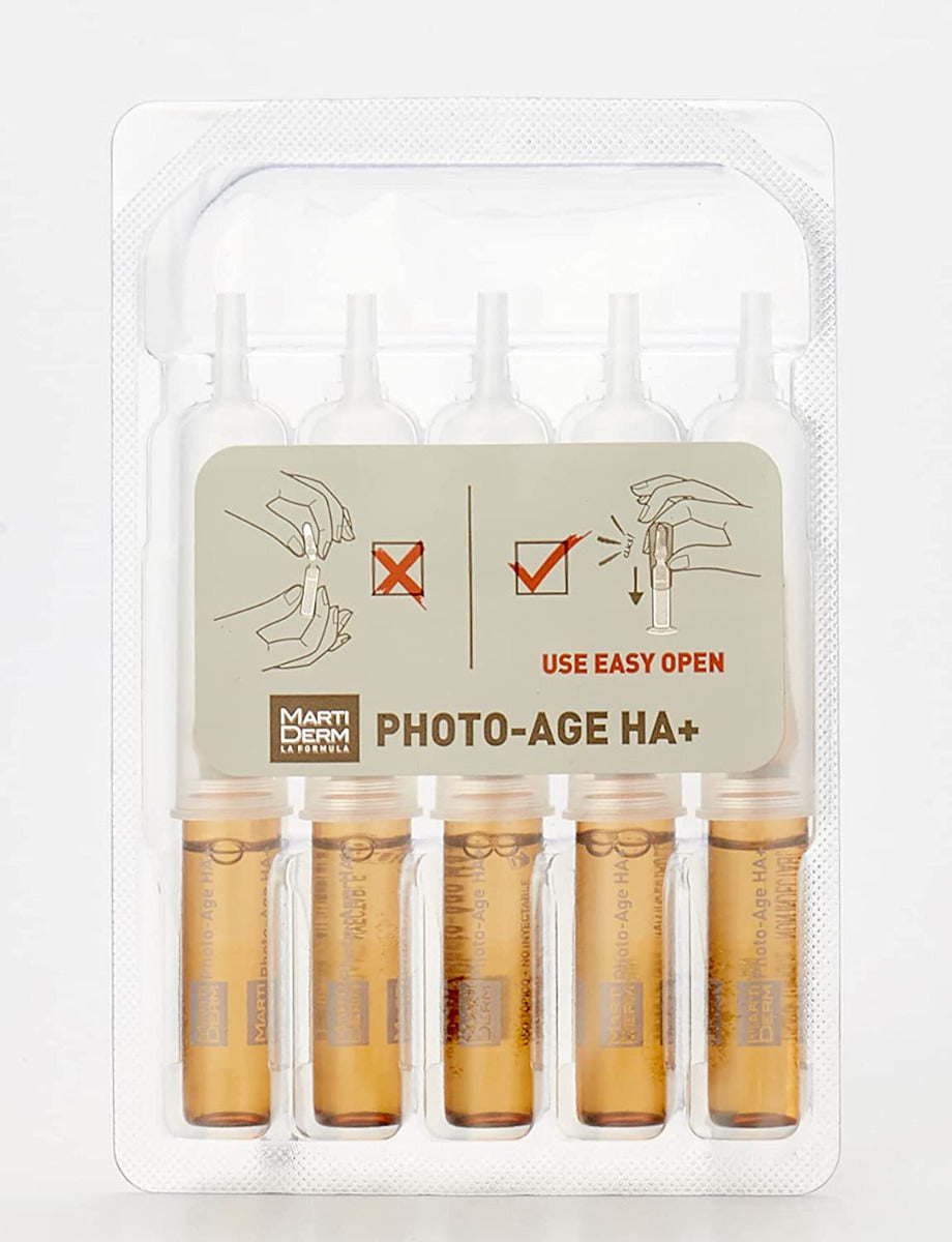 MartiDerm Platinum Photo Age HA+ Ampoules, 10 Amp - Exp 07/25