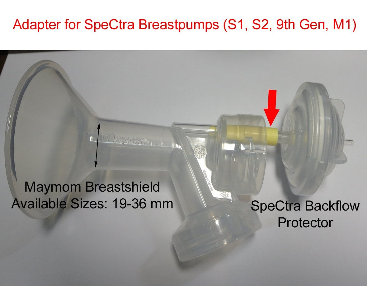 Maymom Flange for Spectra with Valve & Membrane (Narrow-Neck), 1pc (9 sizes, 15-36mm)
