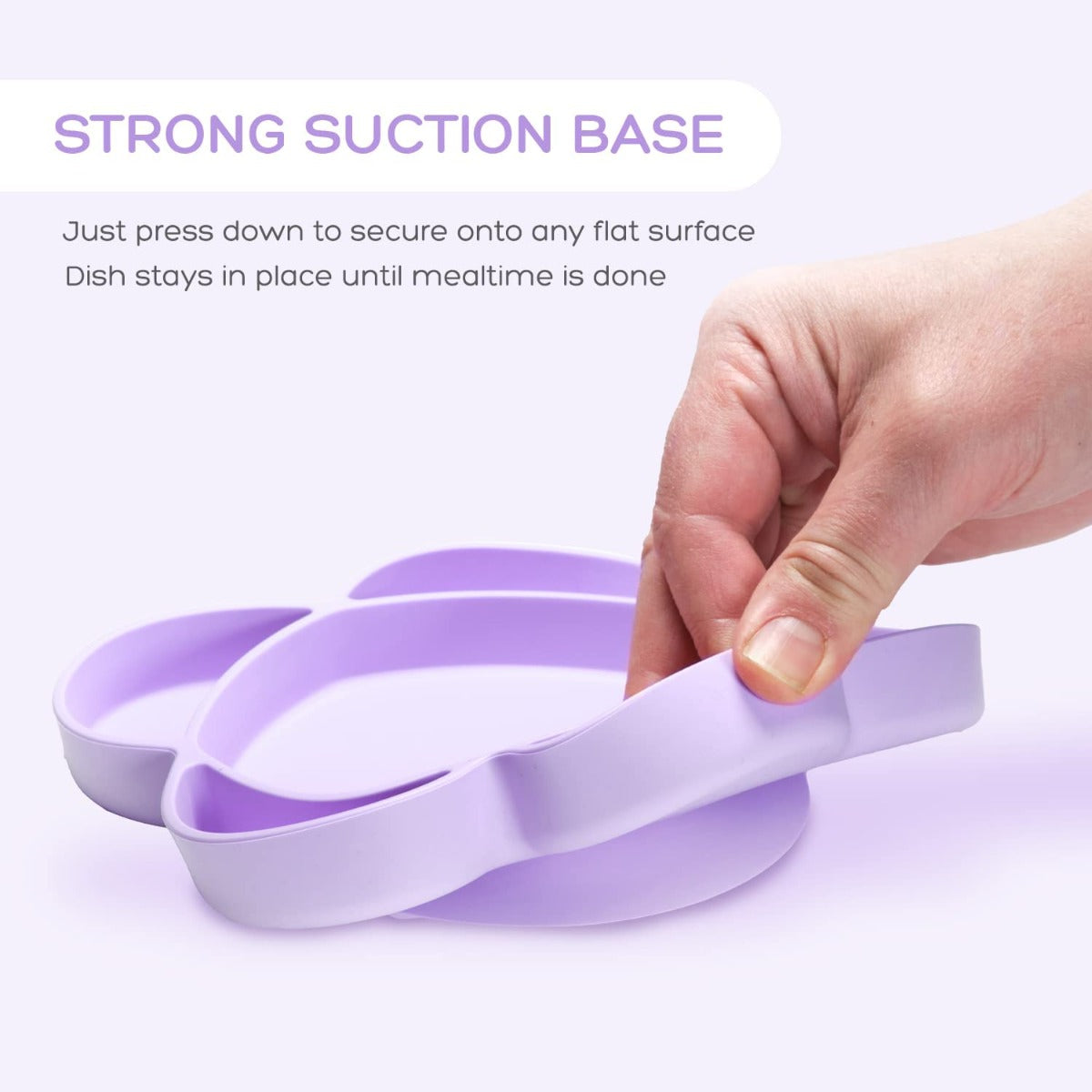 Grabease Silicone Suction Cloud Plate (5 Colors) - Pupsik Singapore