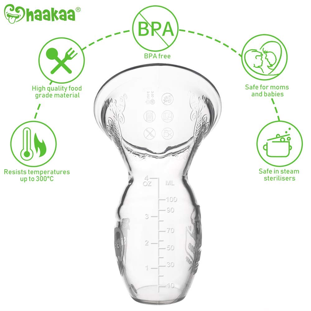 Haakaa Gen 2 Silicone Manual Breast Pump, 100ml (w/ Suction Base)