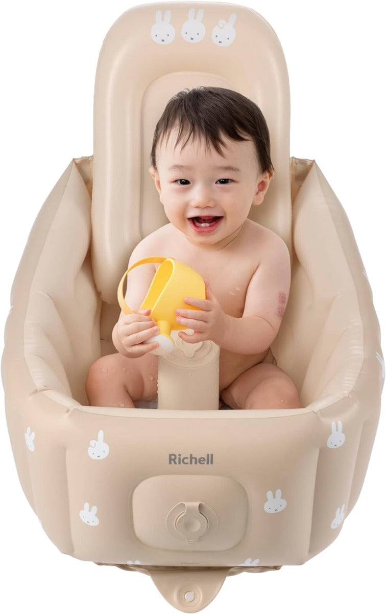 Richell Soft Inflatable Baby Bath Tub Step Up (2 Designs)