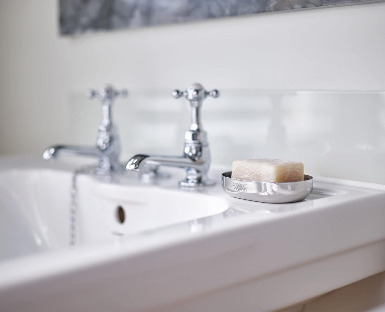Joseph Joseph EasyStore Luxe Stainless Steel Soap Dish