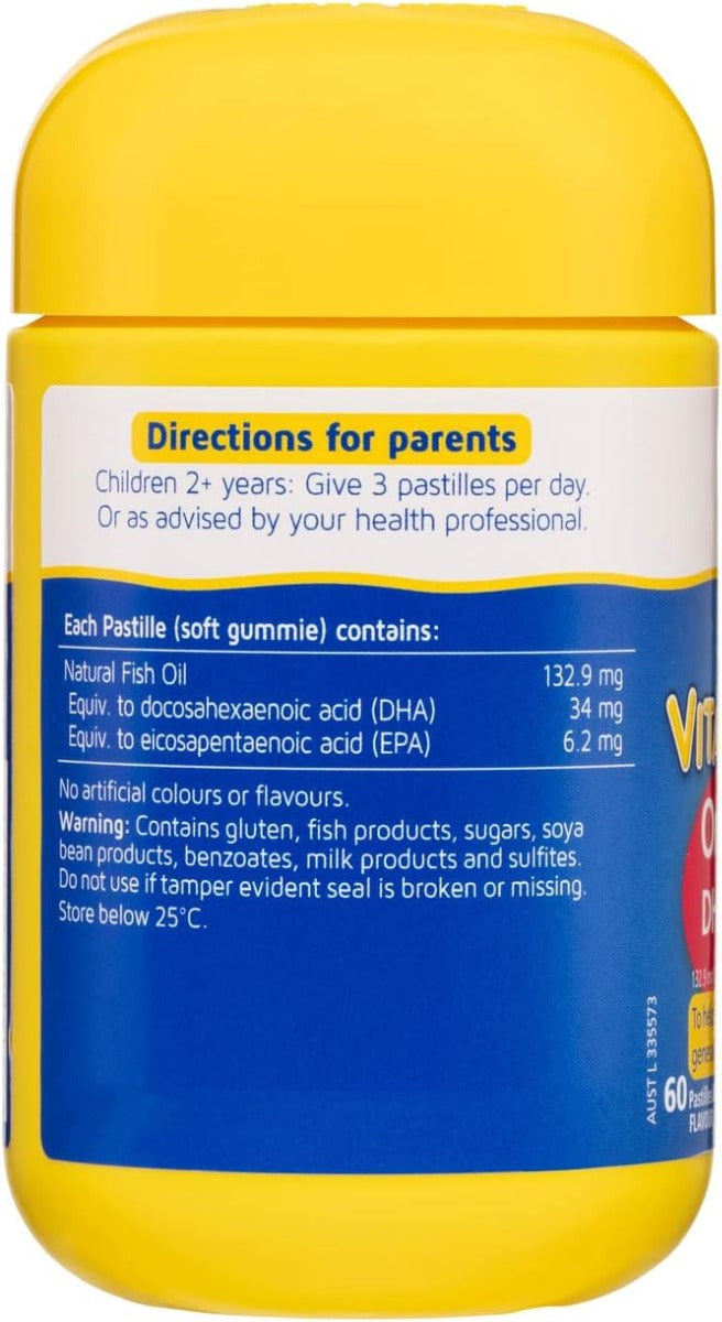 Nature's Way Kids Smart Vita Omega-3 DHA Fish Oil Gummies, 60s (Exp 01/27)